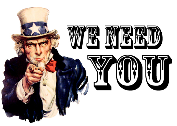 We need you!