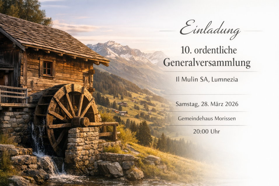 KI generierters Bild zur GV 2026 IL MULIN